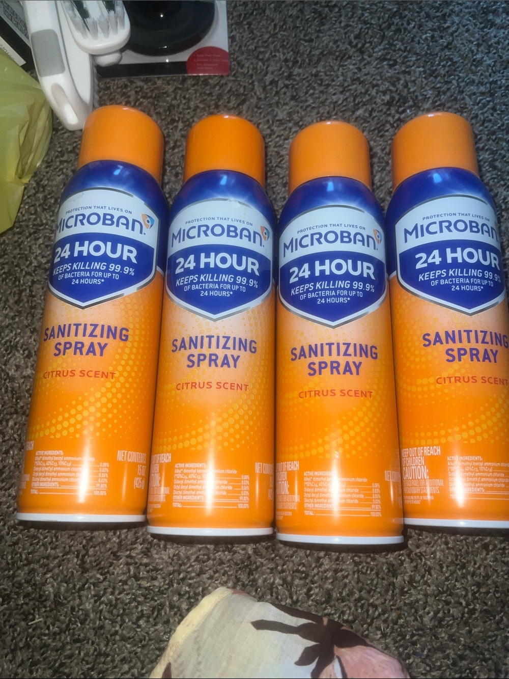Microban 24 Hour Citrus Sanitizing Spray